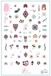 Celina Ryden - Boho Vibes (CjSLC-97)  - Clear Jelly Stamping Plate